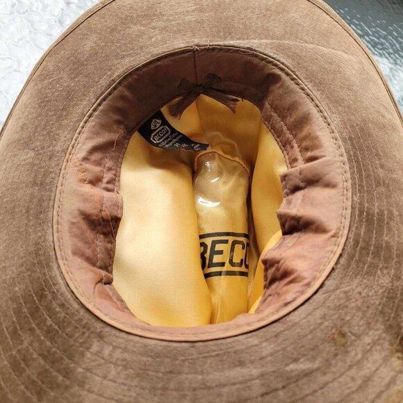 BECO Vintage Tan Men's Western/Cowboy Hat with Band 7 - 7 1/8 Medium - Picture 7 of 10